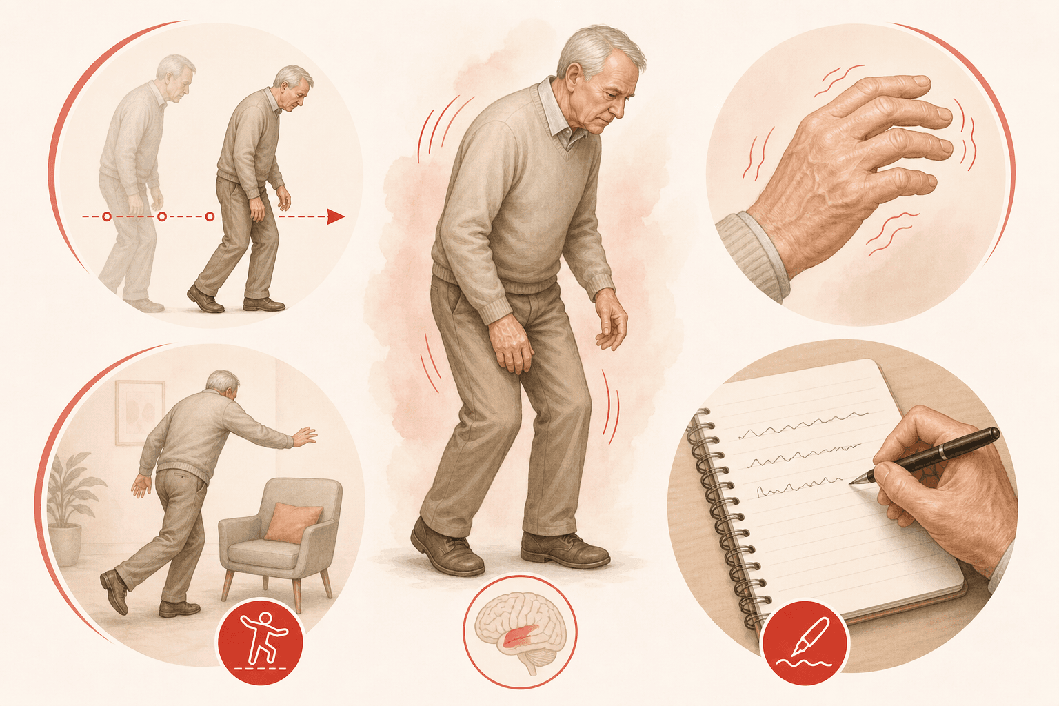 Illustration representing the widespread impact of spasticity on movement and mobility